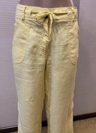 Шикарные льняные брюки. 12 рр. denim co. испания.6 фото