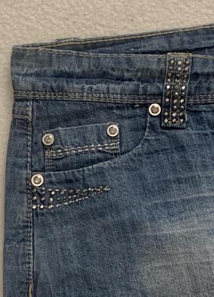 Джинсовая юбка denim с стразами  размер 14 / xl4 фото