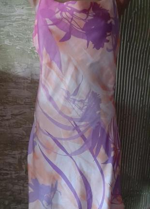 Легкое,шелковое платье -сарафан