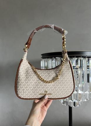 Сумка michael kors piper beige/brown