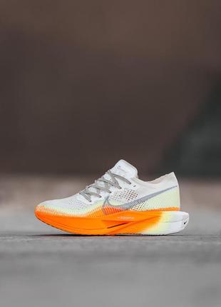 Мужские кроссовки nike air zoom vaporfly white orange / smb2 фото