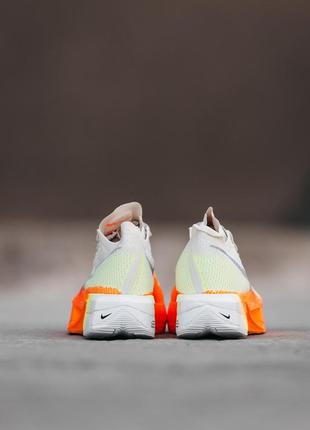 Мужские кроссовки nike air zoom vaporfly white orange / smb6 фото