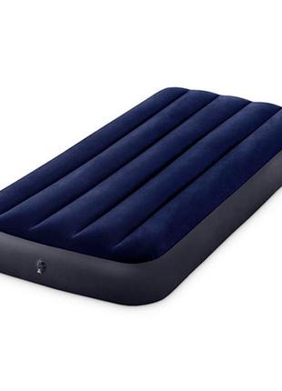 Надувной матрас intex 64756 classic downy airbed 191х76х25см