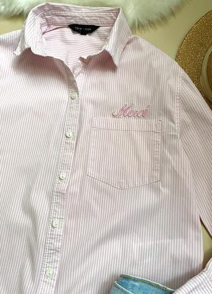 Женская рубашка розовая3 фото