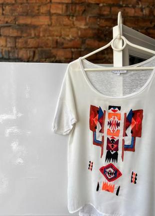 Sandro paris women’s luxury linen t-shirt жіноча, люксова футболка з льону2 фото