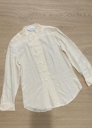 Винтажная шелковая блуза max mara премиум сегмент1 фото
