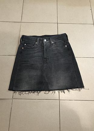 Классная джинсовая юбка h&m