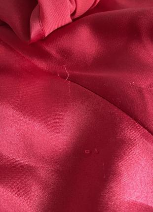 Вінтаж вінтажний пеньюар нічна сорочка ночнушка піжама червона рожева з декольте вирізом6 фото