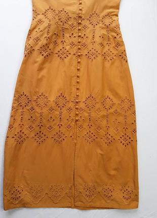 Стильное платье украшено вышивкой ришелье 💖💖💖4 фото