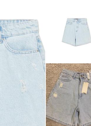 Базові актуальні джинсові шорти бермуди в стилі zara cropp2 фото