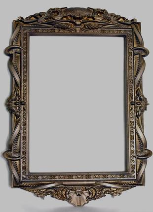 Рама для дзеркала дерев'яна розмір 20 х 27 см.1 фото