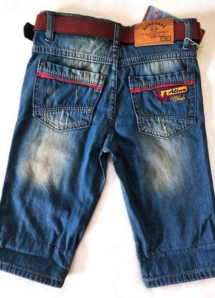 Бриджи джинсовые для мальчика 116, 122, 128, 134 размер2 фото