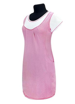 Платье вискоза монро 40-42 розовый (1043)2 фото