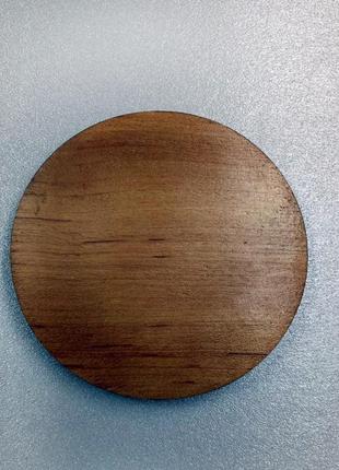 Подставка под горячее резная круглая, деревянная 17см3 фото