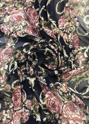 Винтаж. красивейший платок из натурального шифонового шелка2 фото