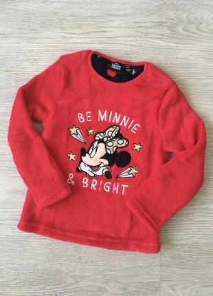 Флісова  кофта minnie mouse  disney primark 5/6 років2 фото