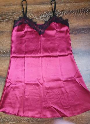 Атласная рубашка