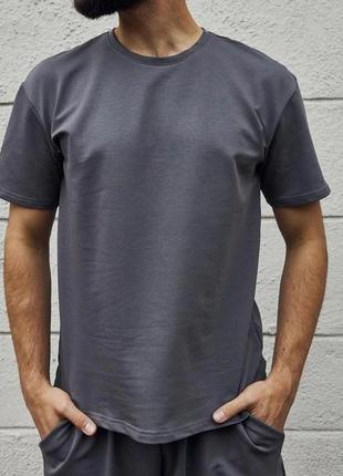 Комплект 'player' темно-сірий футболка + шорти2 фото
