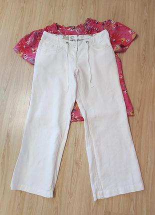 Стильные брюки, клеш, лен,бренд river island