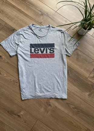 Футболка levis сіра чоловіча футболка levis