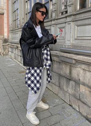 Трендовая рубашка в клетку