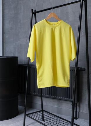 Оверсайз футболка базовая однотонная свободного кроя стильная качественная