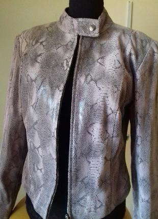 Натуральна шкіра)зміїний принт