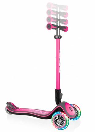 Складной самокат globber elite deluxe pink