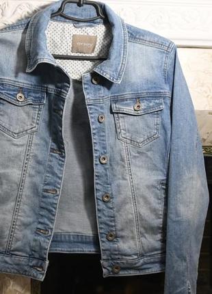 Куртка джинсовая голубая1 фото