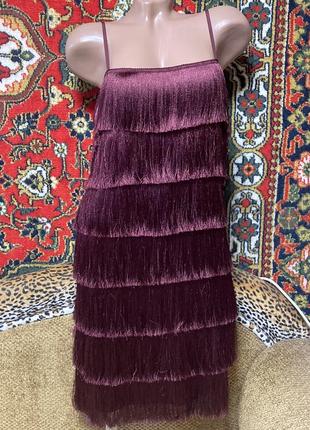 Платье с бахромой ретро в стиле гетсби 20 годов для вечеринки фотосессии1 фото