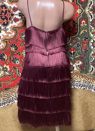 Платье с бахромой ретро в стиле гетсби 20 годов для вечеринки фотосессии5 фото