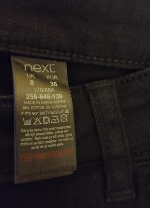 Шорты джинсовые черные удлиненные женские,размер 8(36) на 44-46размер от next5 фото