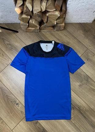 Спортивная футболка для тренировок adidas s-m синяя1 фото