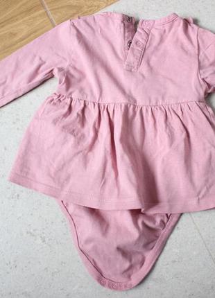 Боди на девочку с юбкой, 1-4 месяца, 68 размер sinsay2 фото