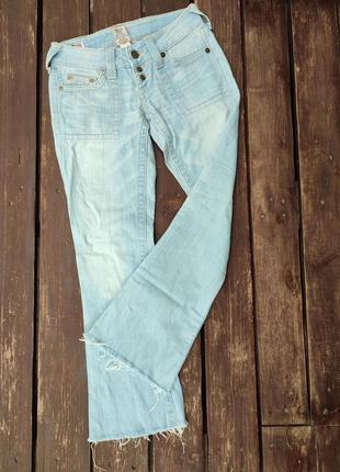 Винтажные джинсы true religion morgan y2k made in usa клёш с низкой посадкой