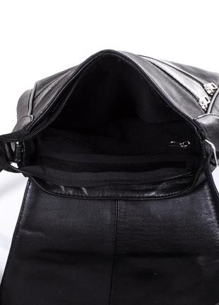 Женская кожаная сумка минилистоноша черная tunona sk2407-26 фото