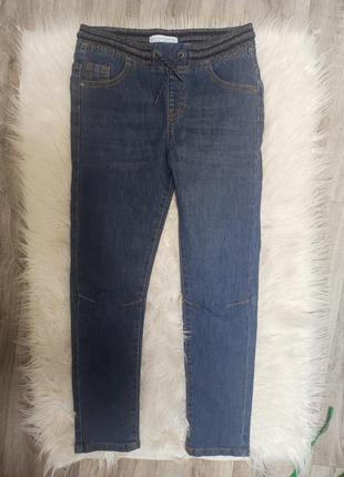 Крутые стрейчевые джинсы/джоггеры 134-140см