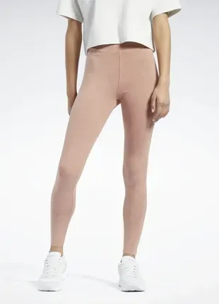 Коттоновые лосины леггинсы reebok classics natural dye leggings - canyon coral оригинал2 фото