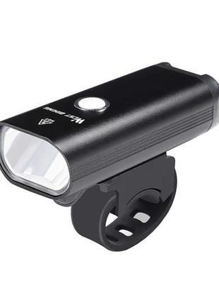 Велосипедная фара west biking 0701257 black металлическая велофара led фонарь для велосипеда  (k-446s)