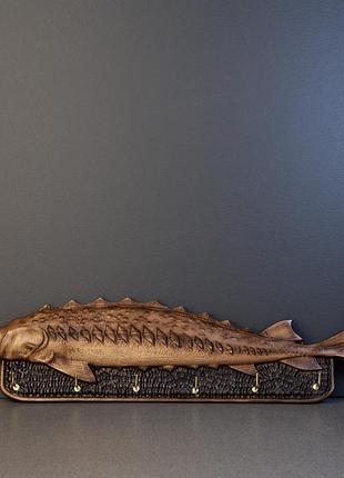 Магнітний тримач кріплення планка для ножів осетр розмір 14 х 48 см.