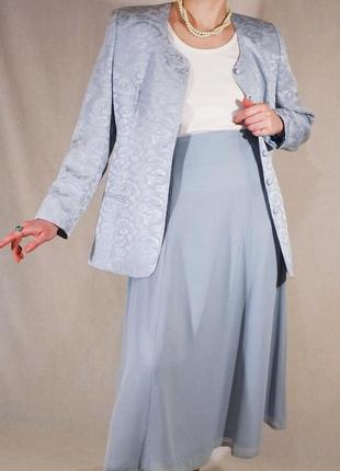 Вінтажний костюм зі спідницню та піджаком fabian bocc (ретро, вінтаж)2 фото