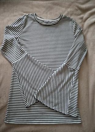 Кофта,світер,с воланами,в полоску