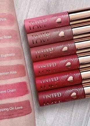 Charlotte tilbury tinted love тинт для губ и щек в оттенке love chain