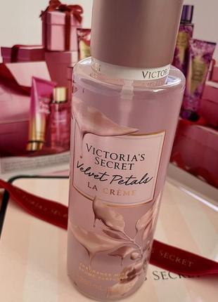 Оригинал victoria secret velvet petals la creme fragrance mist
