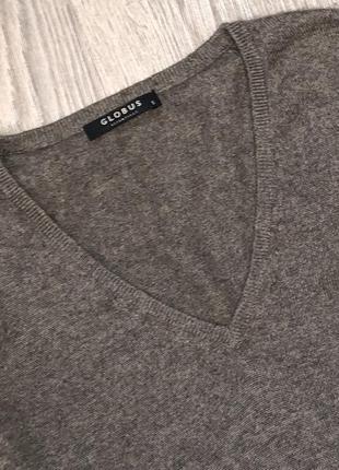100% кашеміру базовий светр з v-подібним вирізом2 фото