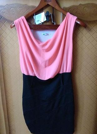 Яркое бандажное платье карандаш футляр шифон sale