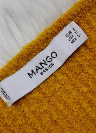 Классный свитер горчичный пряно жёлтый  рукава на завязках в вырез5 фото