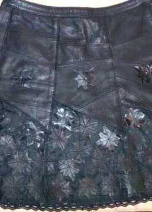 Юбка натуральная кожа