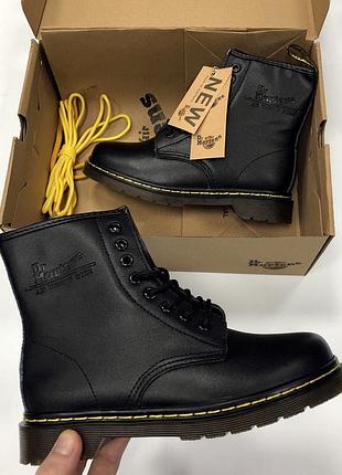 😍dr.martens 1460 black😍женские зимние сапоги/ботинки мартинс кожаные с мехом.
