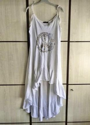 Платье белое коттоновое